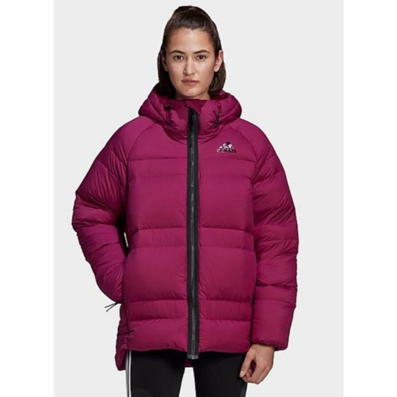 Adidas Women's Outerior Cold.Rdy Down Puffer Jacket 'Power Berry' FT2458 M #262